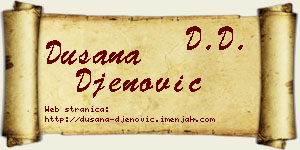 Dušana Đenović vizit kartica